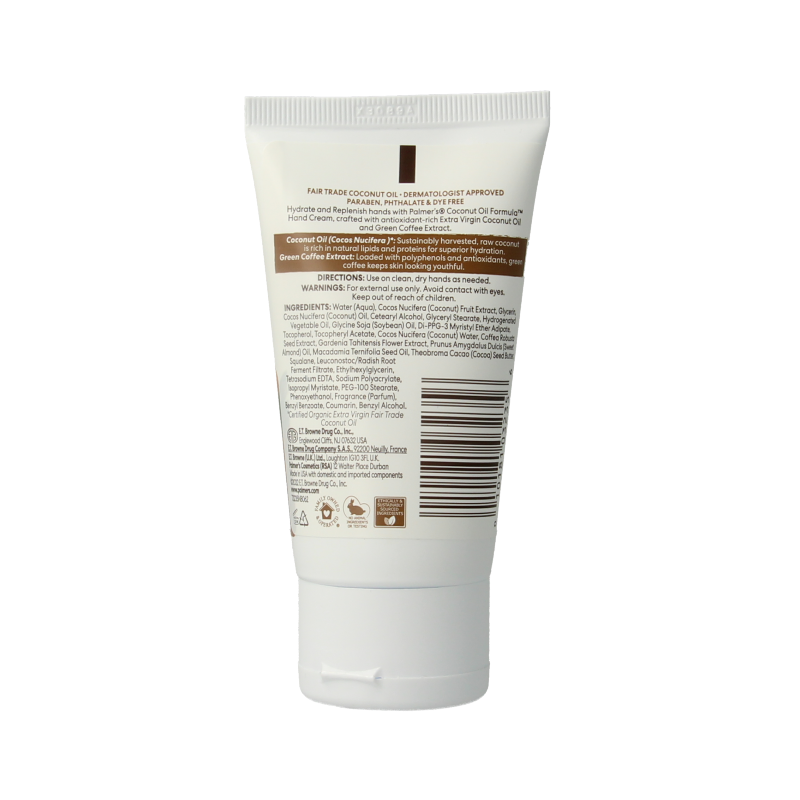 Palmers Coconut oil formula hand cream tube 60 Gram