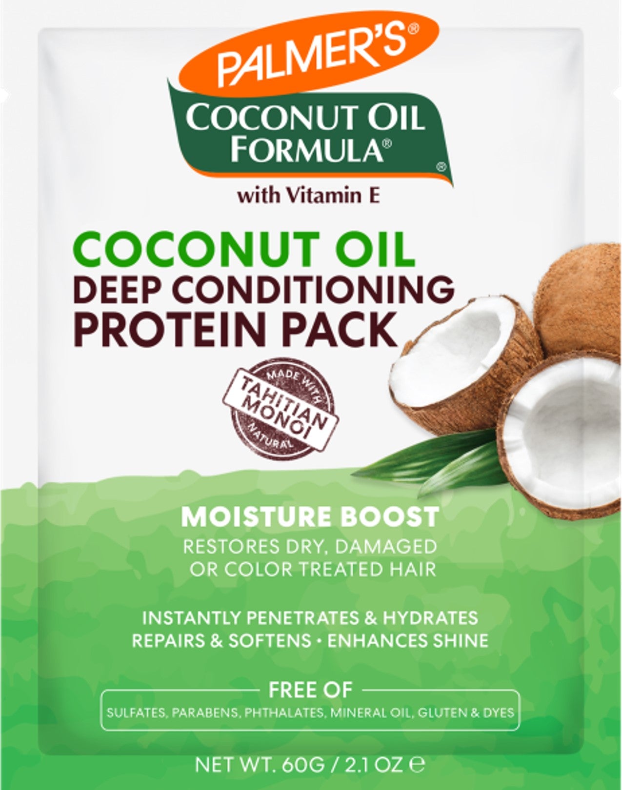 Palmers Coconut oil conditioning protein pack 60.00 Gram