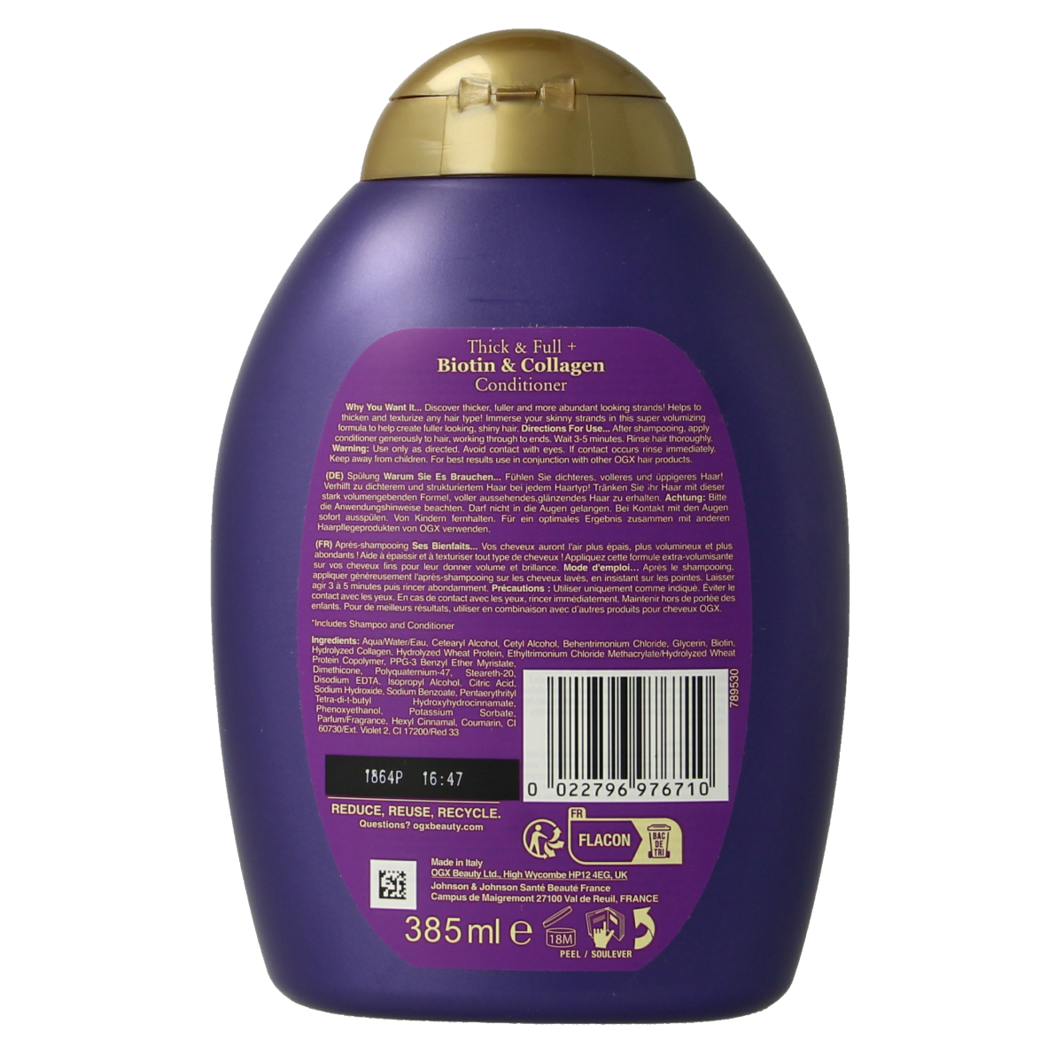 OGX Thick & full biotin & collagen conditioner bio 385.00 Milliliter