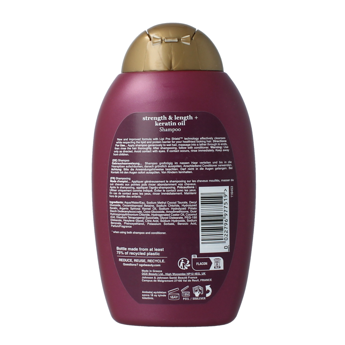 OGX Anti breakage keratin oil shampoo 385.00 Milliliter