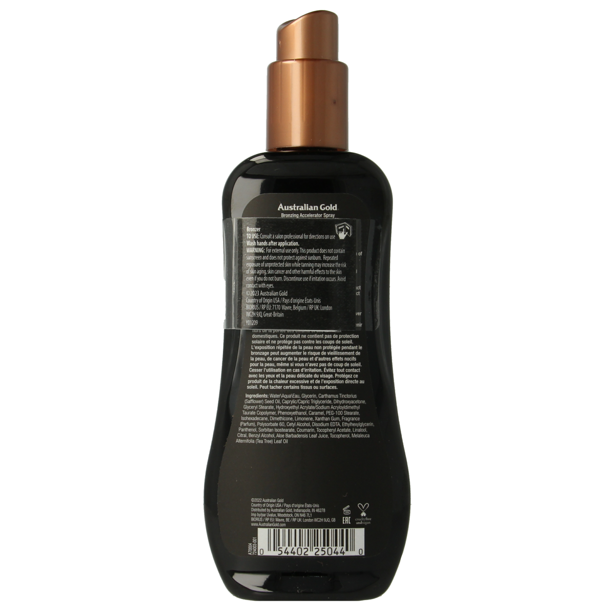 Australian Gold Dark tanning accelerator spray gel met bronzer 237.00 Milliliter