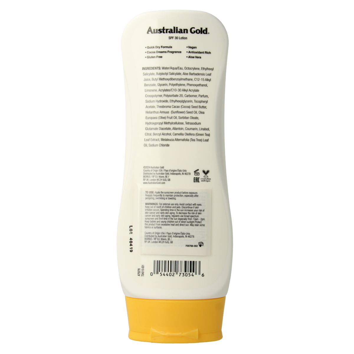 Australian Gold Lotion bronzer SPF30 237.00 Milliliter