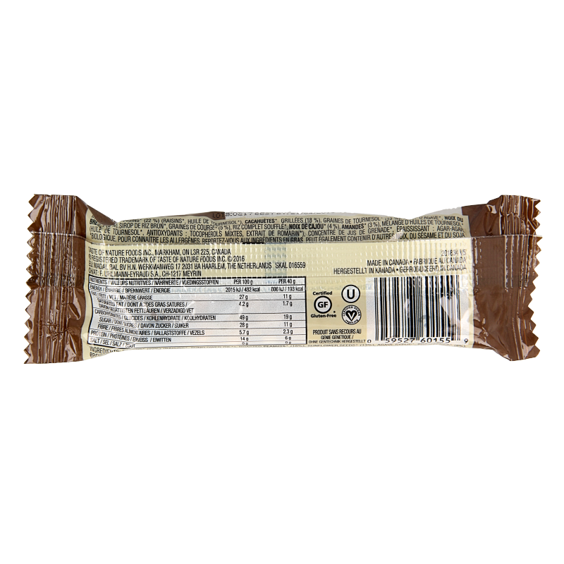 Taste Of Nature Brazilian nut granenreep bio 40 Gram