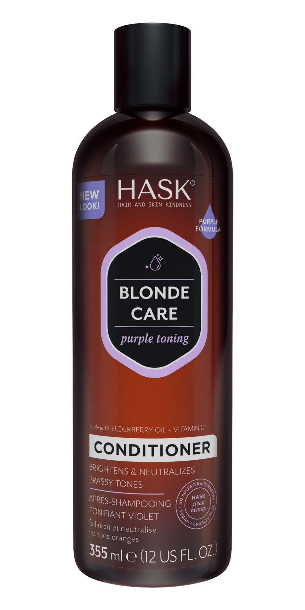 HASK Blonde care conditioner purple toning 355.00 Milliliter