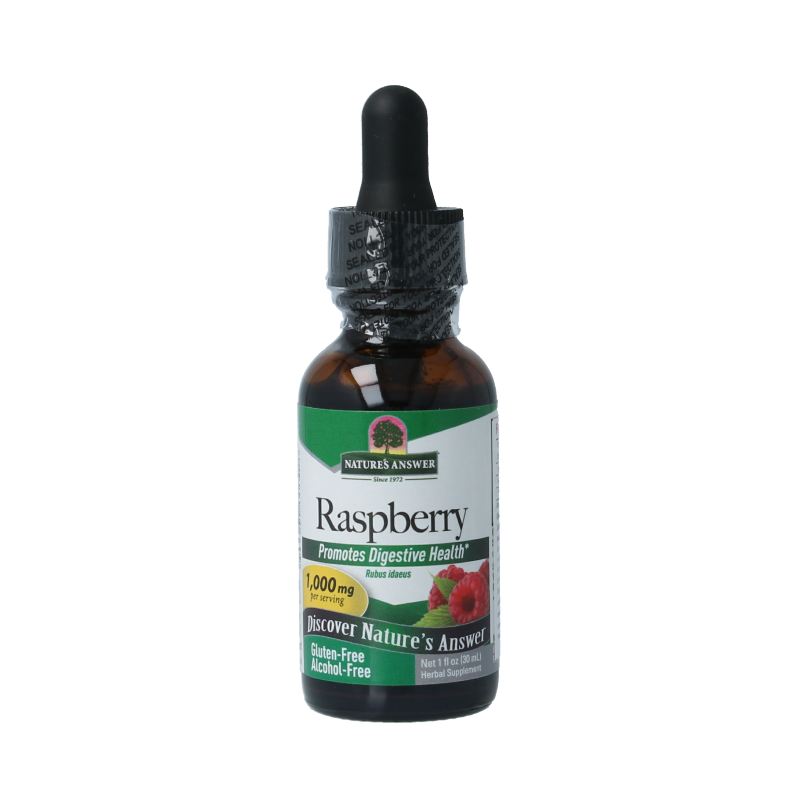 Natures Answer Frambozenblad extract alcoholvrij 30 Milliliter