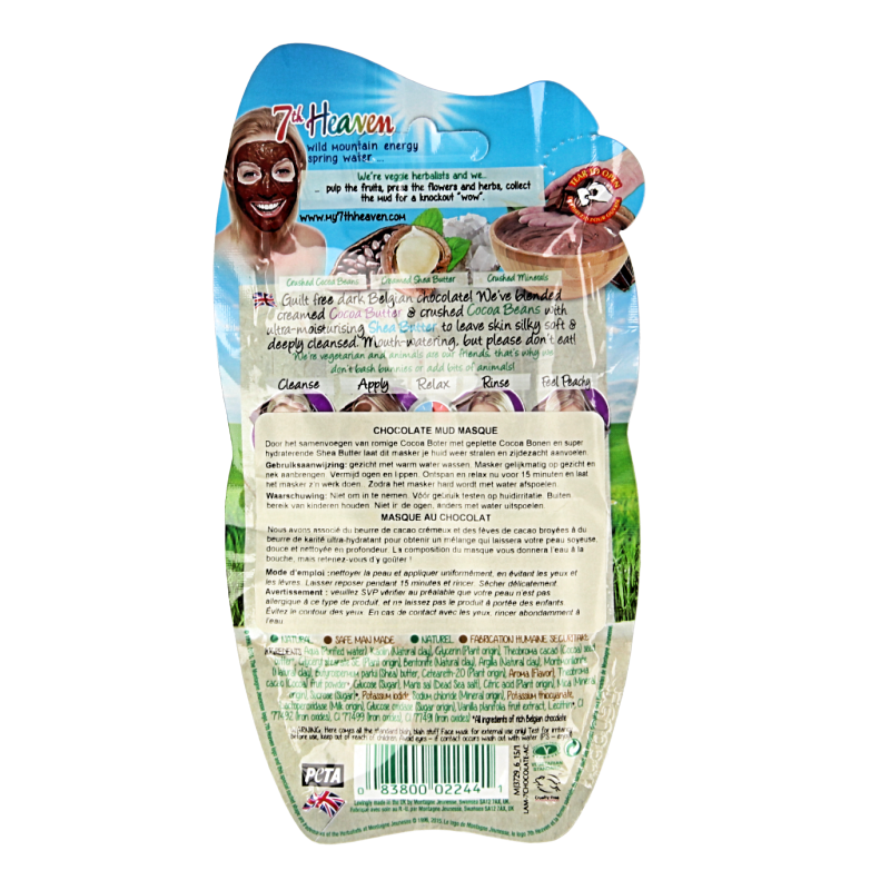 Montagne 7th Heaven gezichtsmasker chocolate mud 20 Gram
