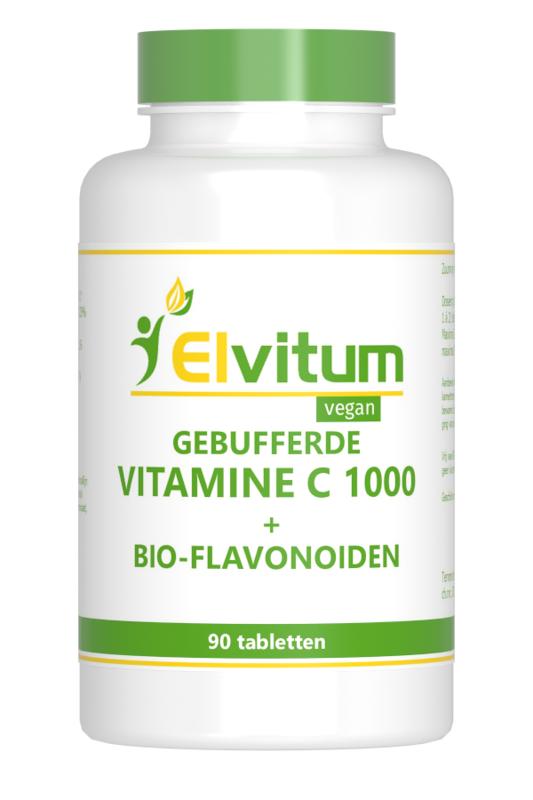 Elvitum Gebufferde vitamine C 1000mg 90.00 Tabletten