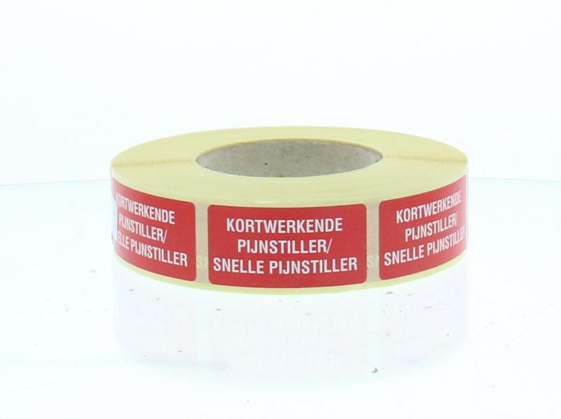 Spruyt Hillen Sticker kortwerkende pijnstiller 1000.00 Stuks