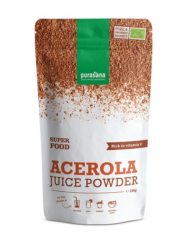Purasana Acerola poeder vegan bio 100 Gram