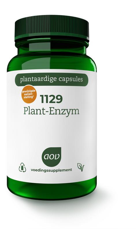 AOV 1129 Plant enzym 60.00 Vegetarische capsules