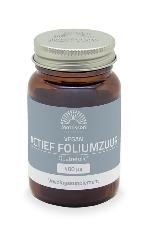 Mattisson Actief foliumzuur Quatrefolic 400mcg 60 Tabletten