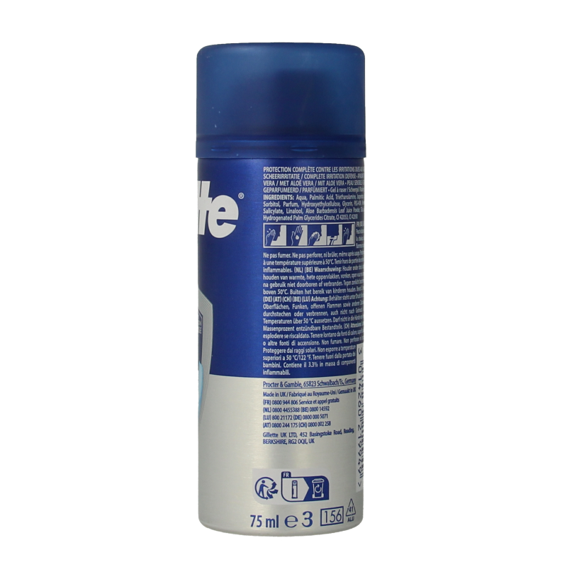 Gillette Series scheergel gevoelige huid 75 Milliliter