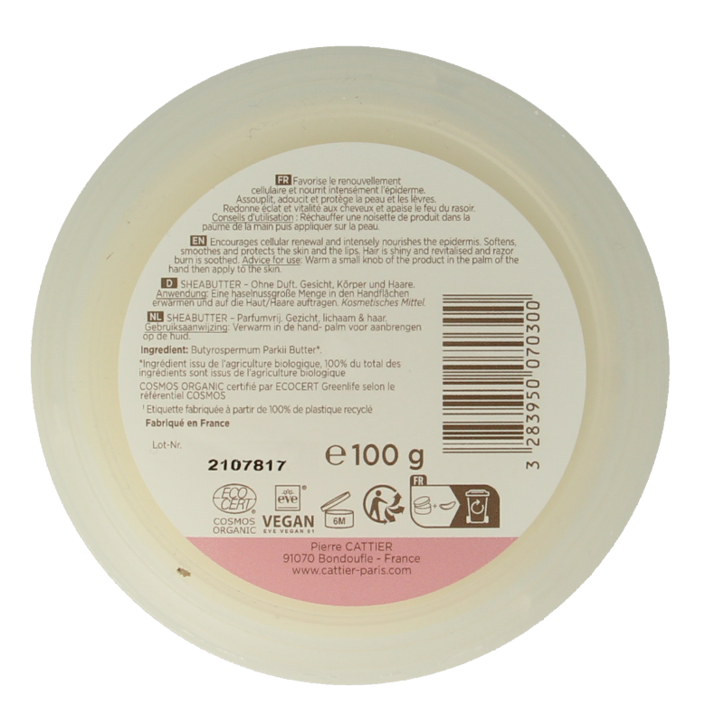 Cattier Sheabutter 100 Gram