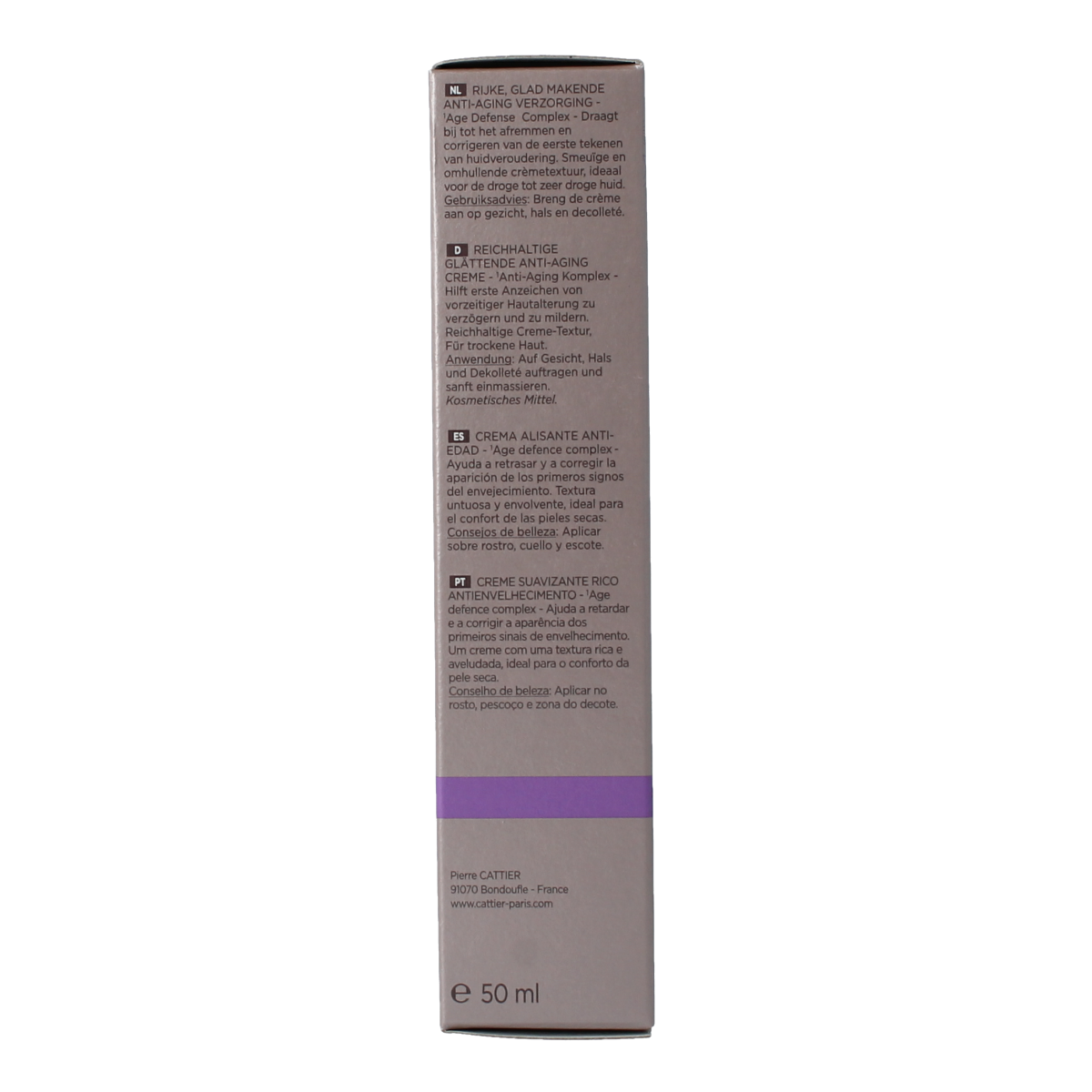 Cattier Anti rimpel verzorging droge huid 50.00 Milliliter