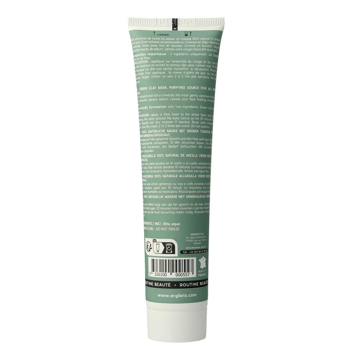 Argiletz Klei groen tube pasta 150.00 Gram