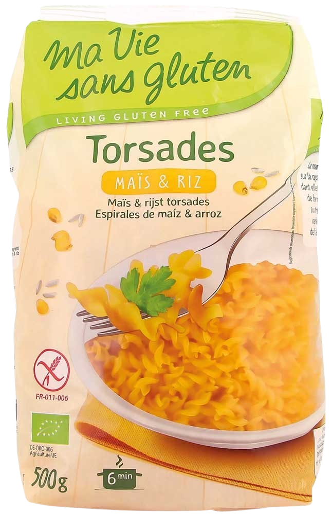 Ma Vie Sans Rijst/mais spirelli glutenvrij bio 500.00 Gram