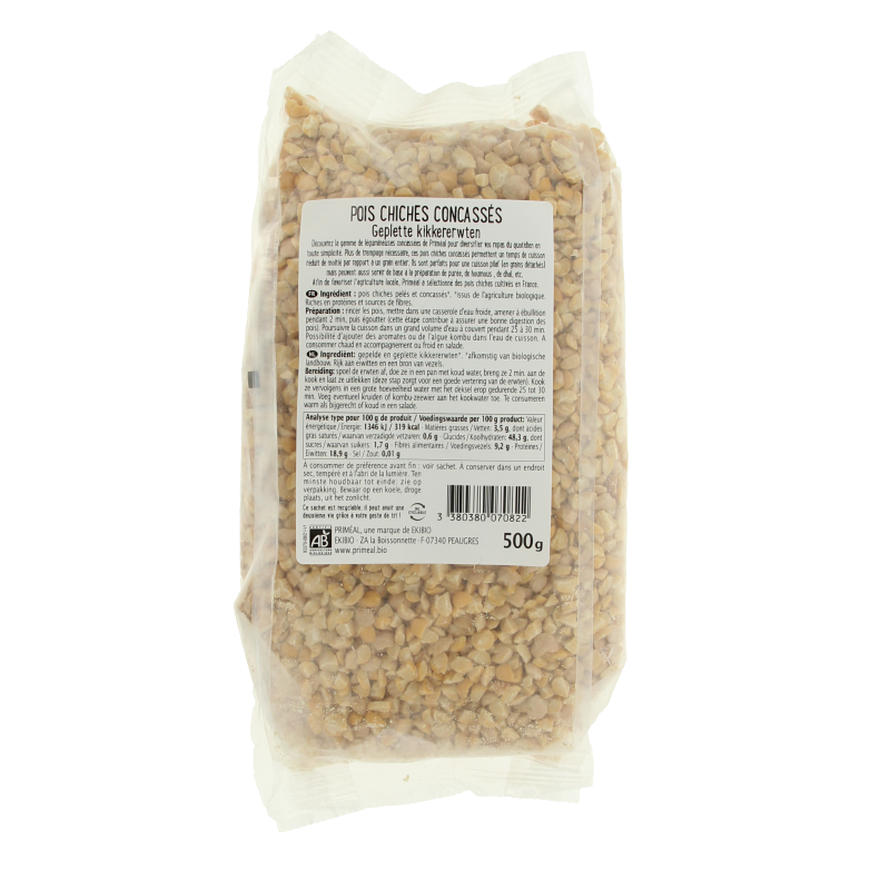 Primeal Geplette kikkererwten bio 500 Gram