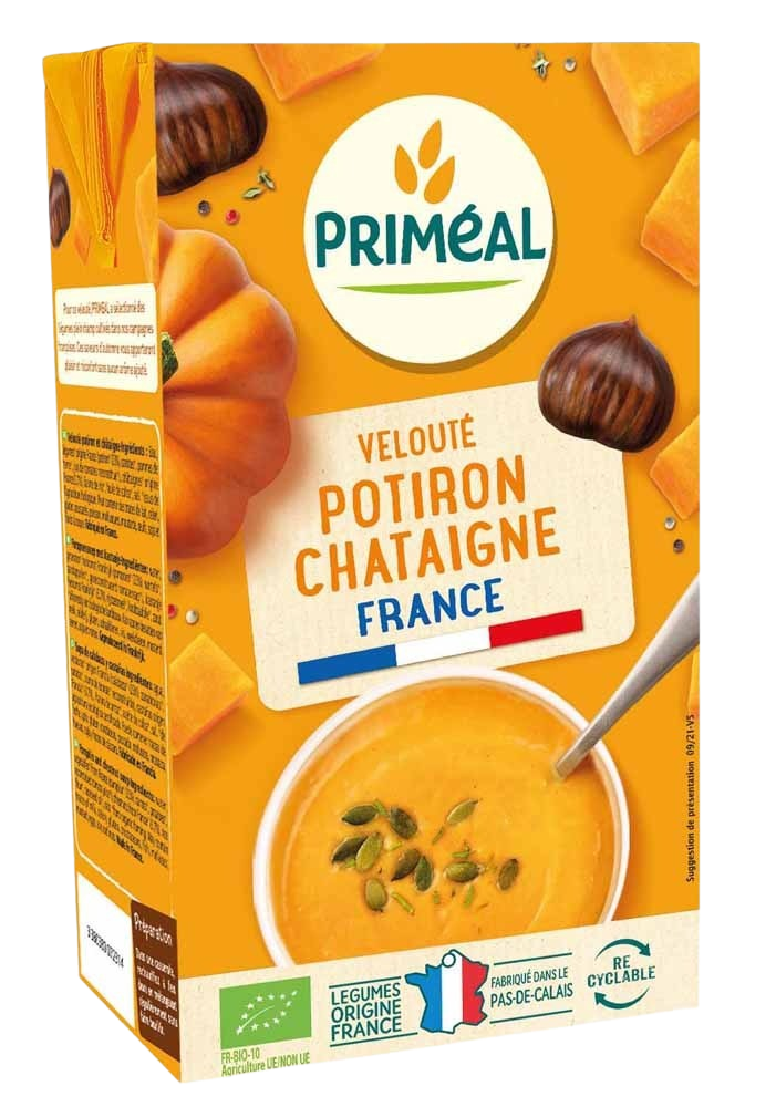Primeal Veloute gebonden soep pompoen kastanje bio 1.00 Liter