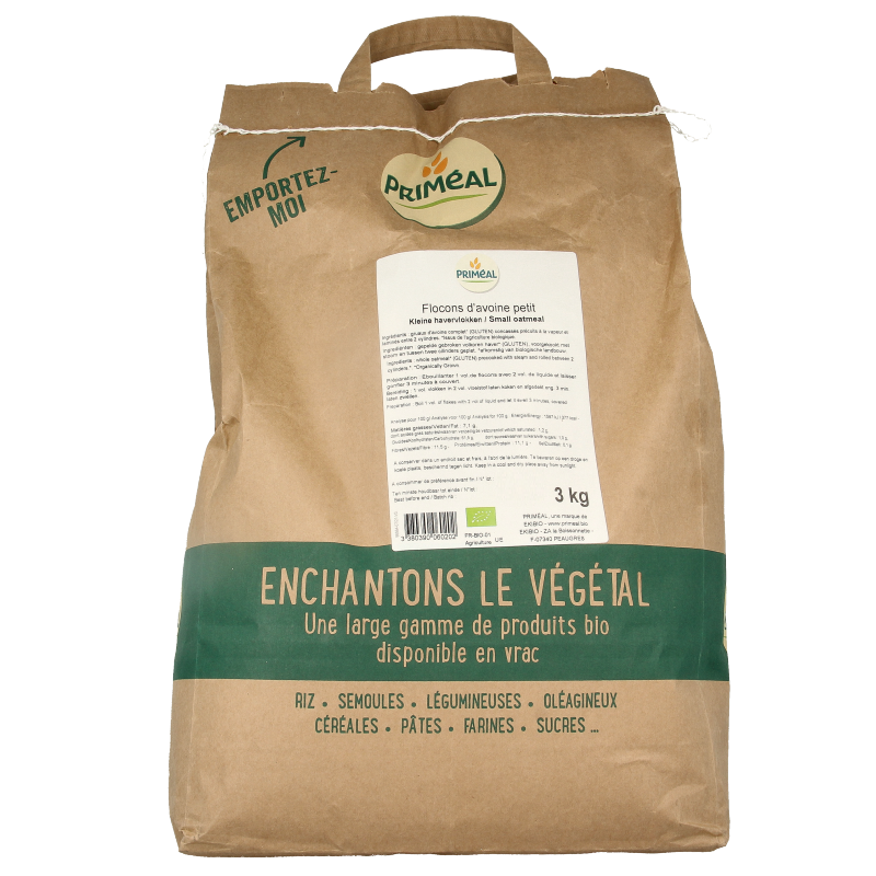 Primeal Havervlokken bio 3 Kilogram
