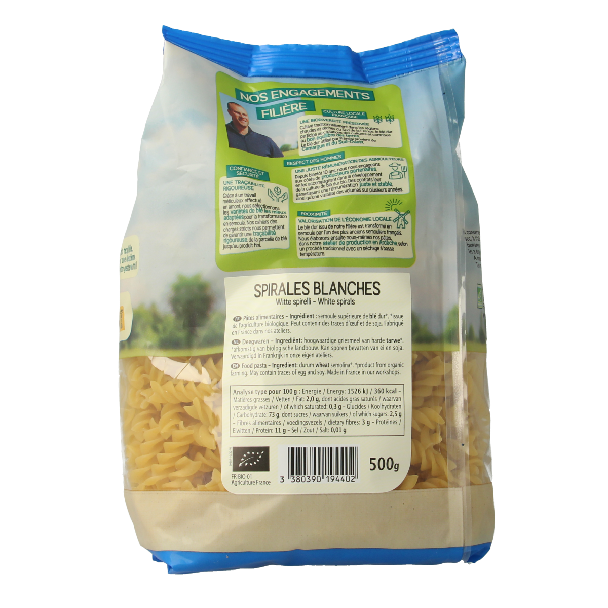 Primeal Witte spirelli bio 500.00 Gram