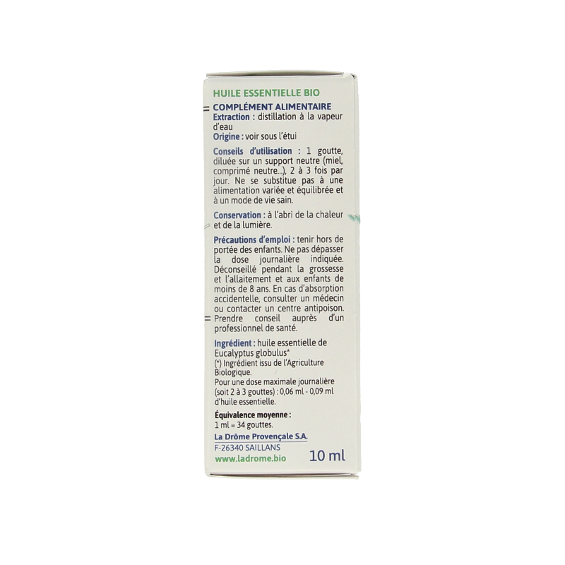Ladrome Eucalyptus globulus olie bio 10 Milliliter