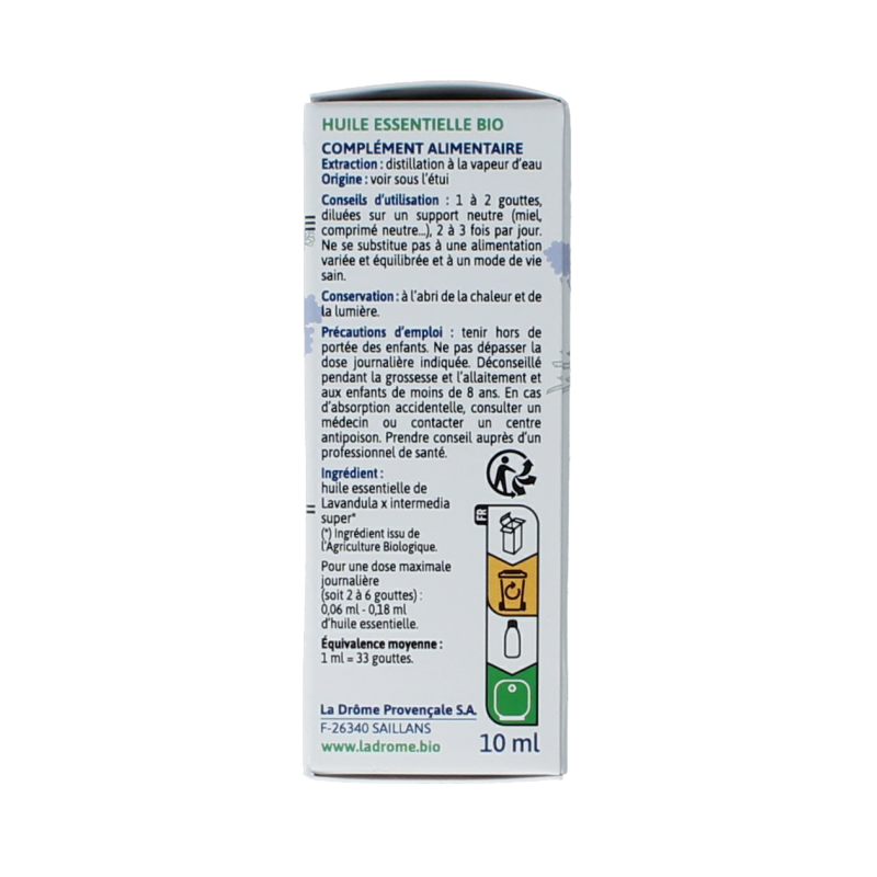 Ladrome Lavandin olie bio 10 Milliliter