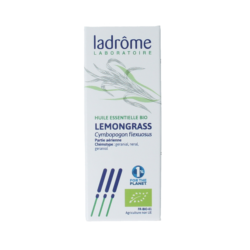 Ladrome Lemongrass olie bio 10 Milliliter