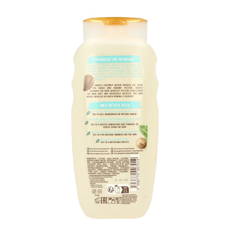 Lovea Showergel coconut water 400.00 Milliliter