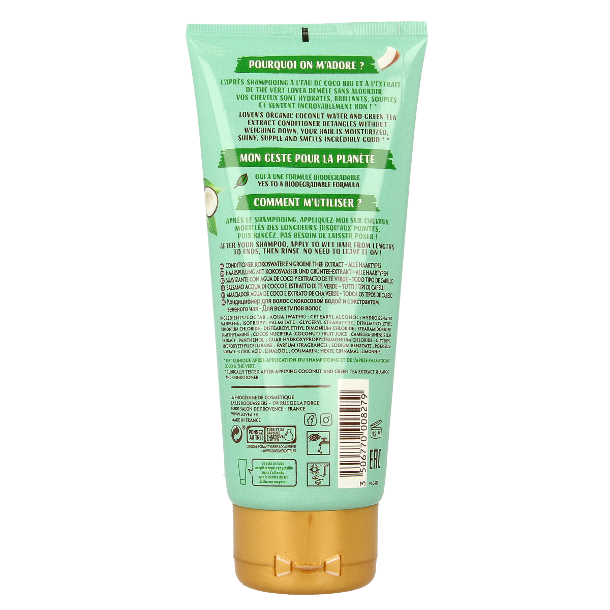 Lovea Conditioner coco & green tea 200.00 Milliliter