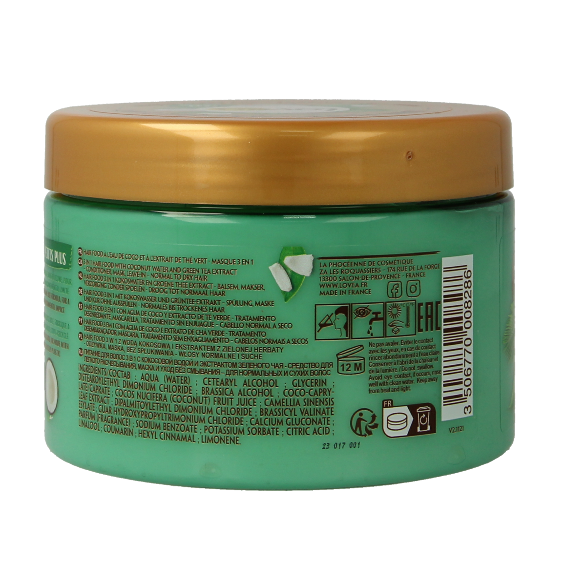Lovea 3-in-1 Hair mask coco & green tea 390.00 Milliliter