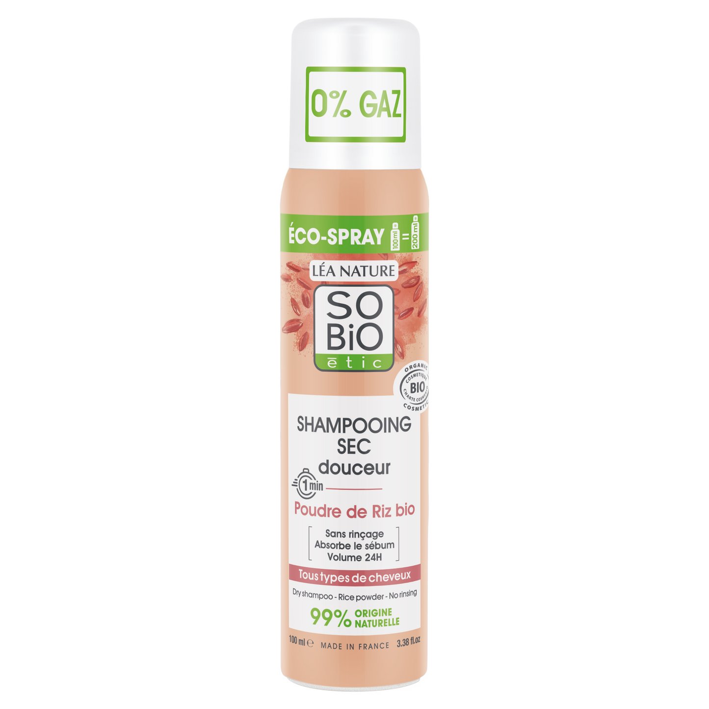 So Bio Etic Softening dry shampoo rice power 100.00 Milliliter