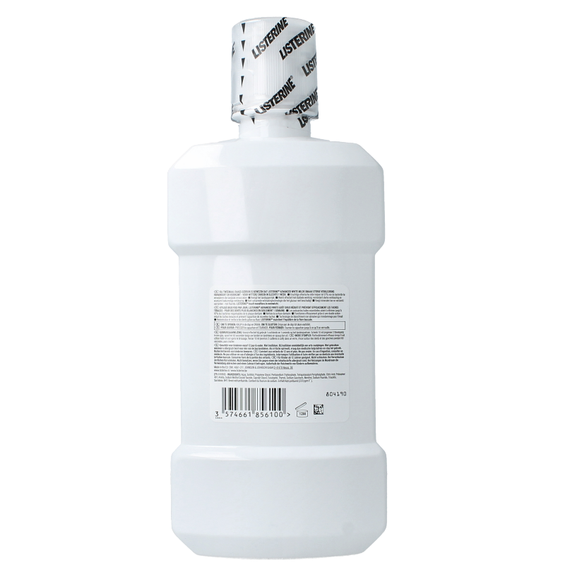 Listerine Mondwater advanced white mild 500 Milliliter