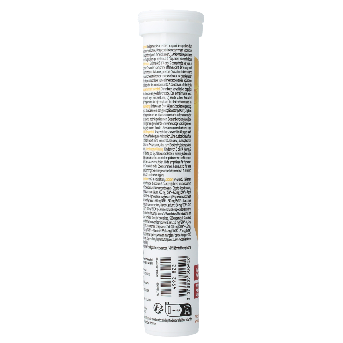 Arkovital Hydratium Perzik 24.00 Bruistabletten