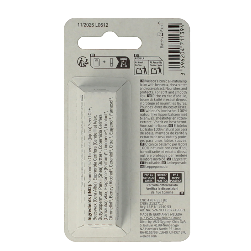 Weleda Everon lippenbalsem 4.8 Gram