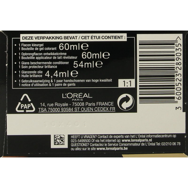 Preference 5.3 Virgin licht goudbruin 1 Set