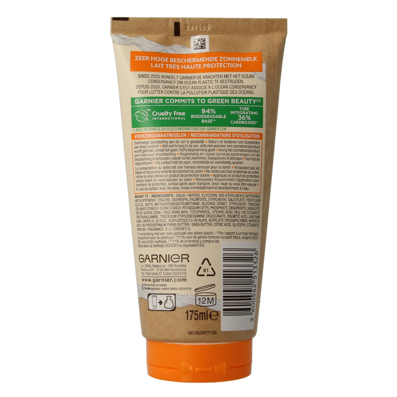 Ambre Solaire Zonnemelk ocean protect SPF50 175 Milliliter