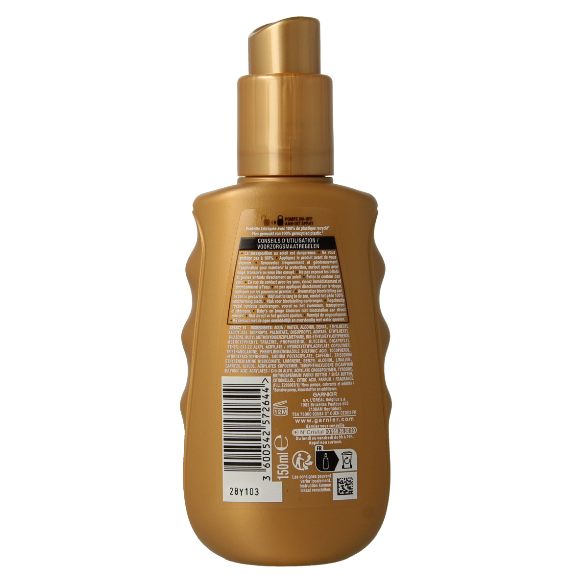 Ambre Solaire Melkspray ideal bronze SPF30 150.00 Milliliter