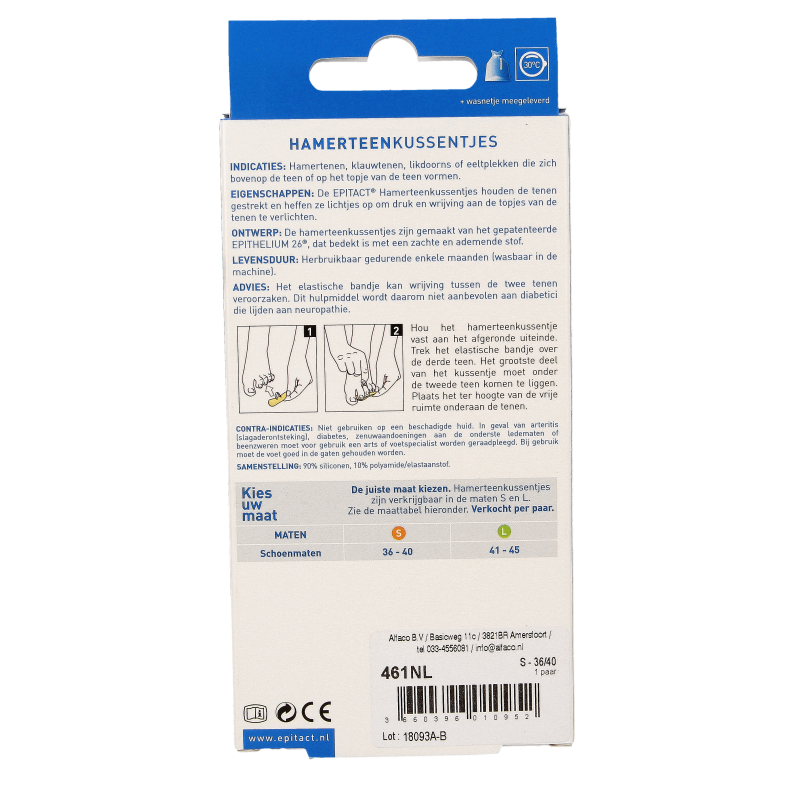 Epitact Hamertenen maat 36/40 2.00 Stuks