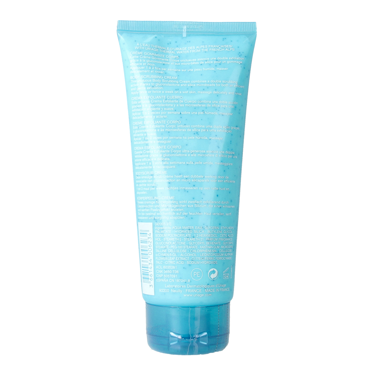 Uriage Thermaal water lichaamsscrub 200.00 Milliliter