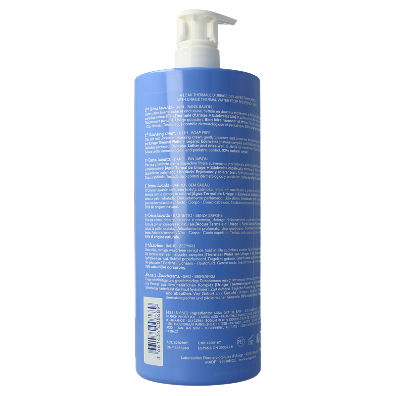Uriage Bebe 1ere creme lavante 1 Liter