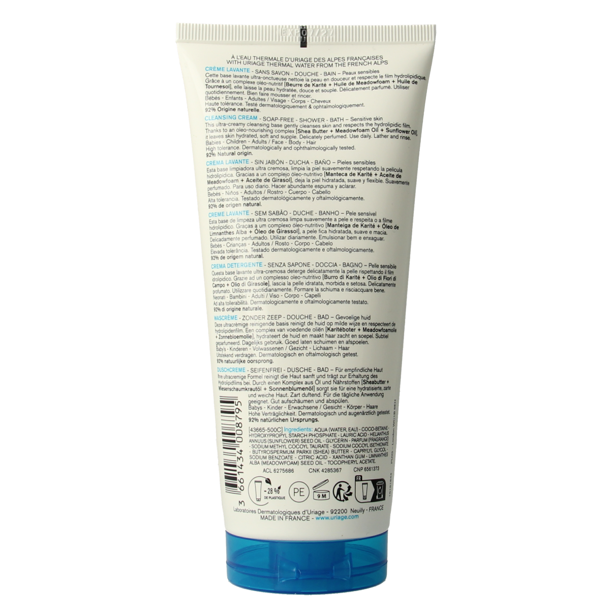 Uriage Thermaal water creme lavante 200.00 Milliliter