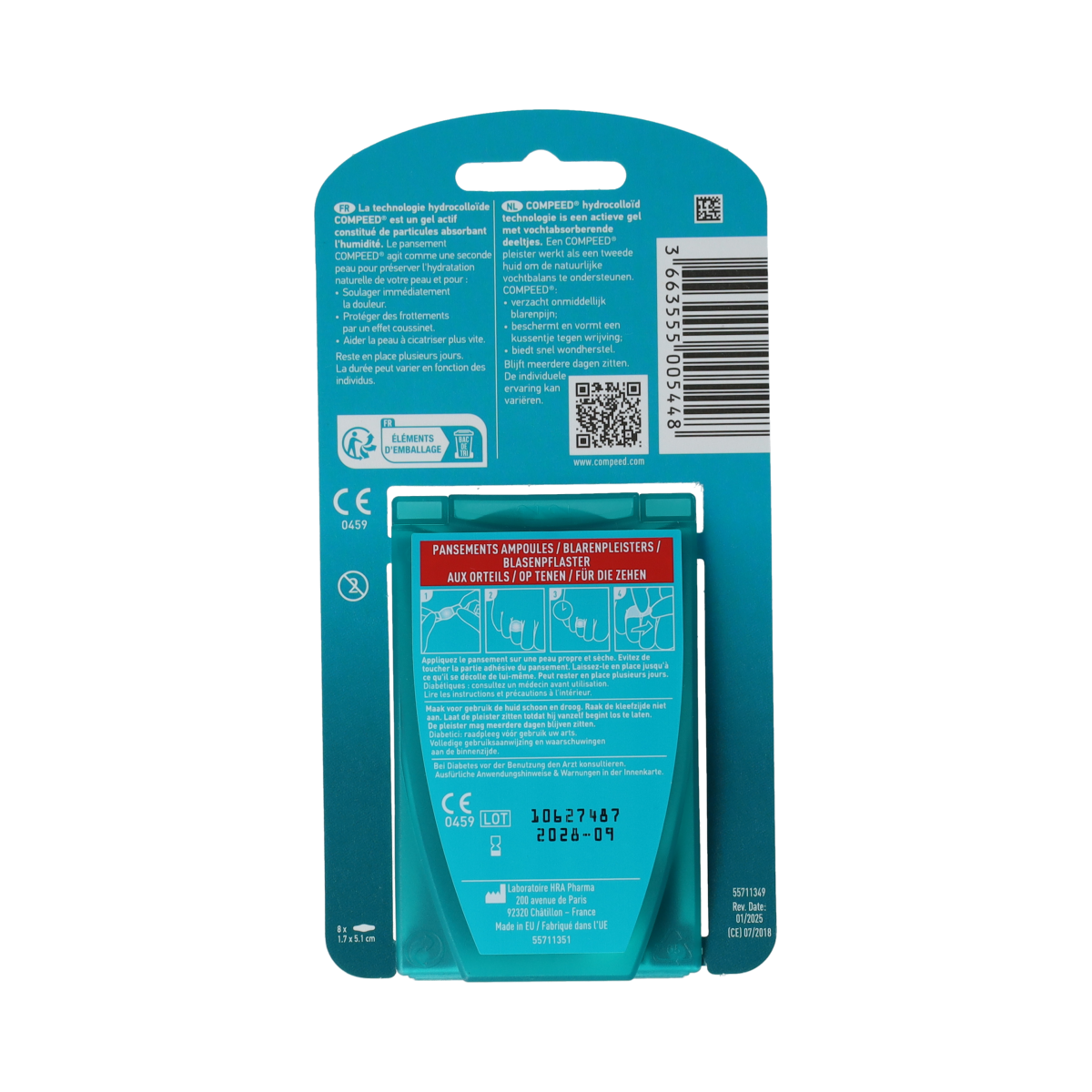 Compeed Blarenpleister op tenen 8.00 Stuks