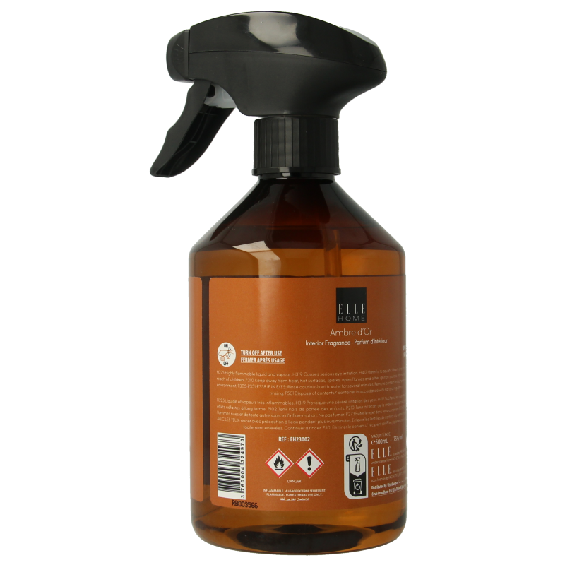Elle Home Ambre d'or interior spray 500 Milliliter