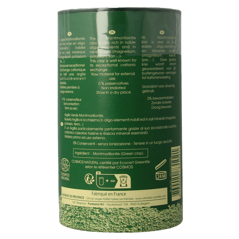 Naturado Groene klei montmorillon fijn 300 Gram