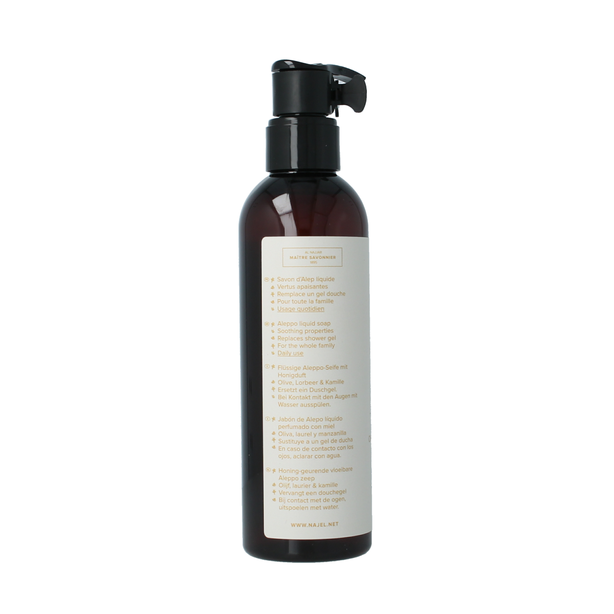 Najel Aleppo Zeep liquid chamomile pompfles 200.00 Milliliter