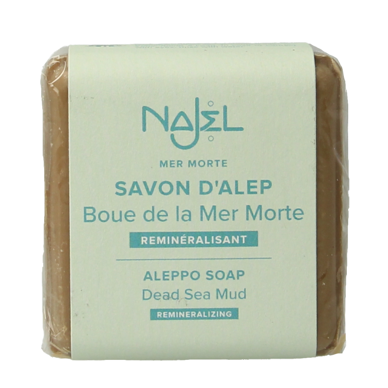 Najel Aleppo Aleppo zeep scrub dode zee klei 100 Gram