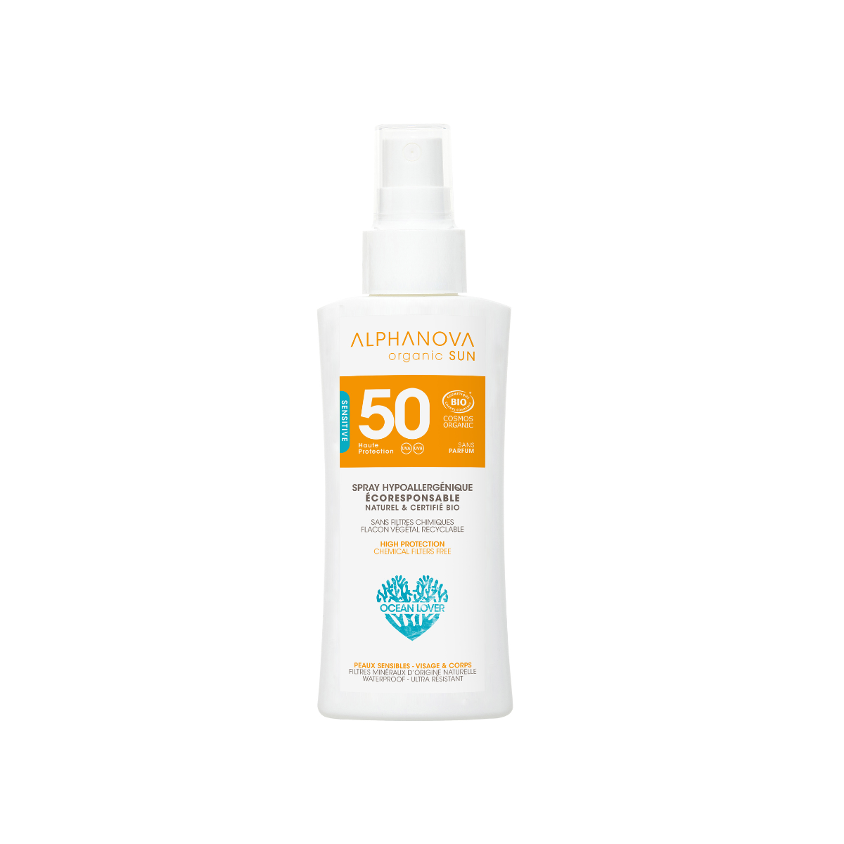 Alphanova Sun Sun bio hypoallergenic spray SPF50 organic 90.00 Gram