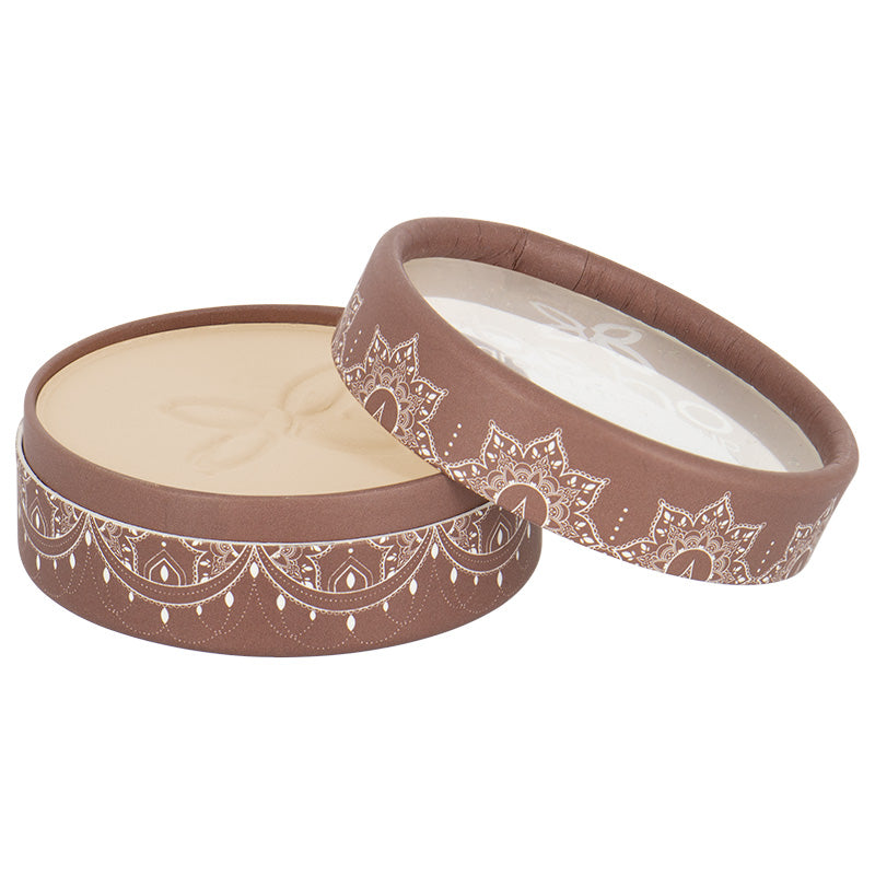 Boho green makeup Compact powder beige diaphane 01 4.5 Gram