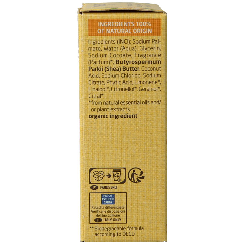 Weleda Shower bar ginger + petitgrain 75.00 Gram