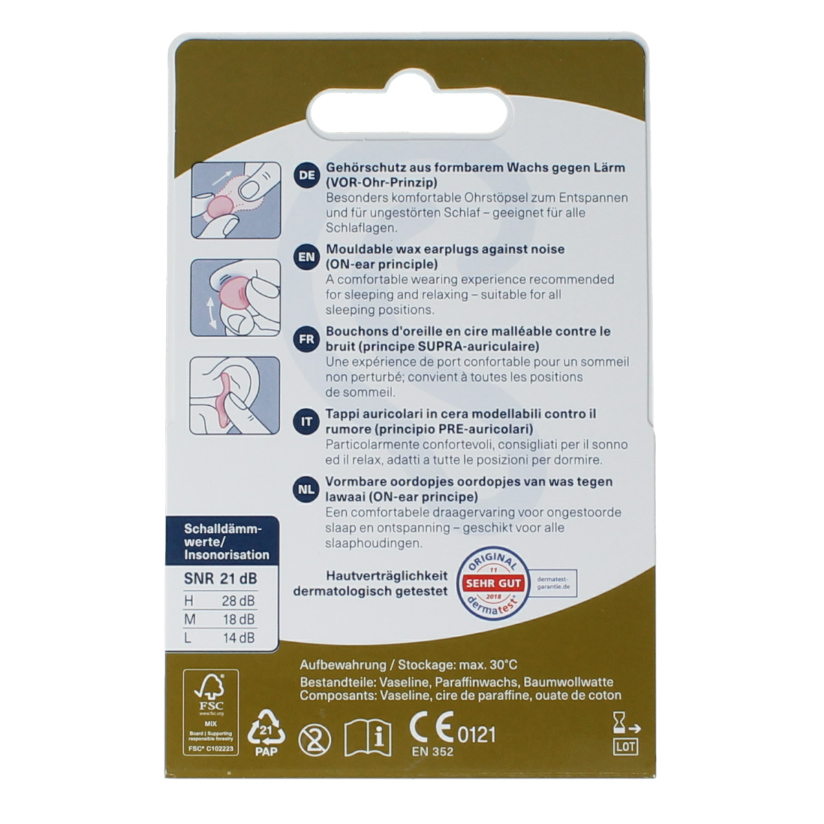 Ohropax Oordopjes classic 20.00 Stuks